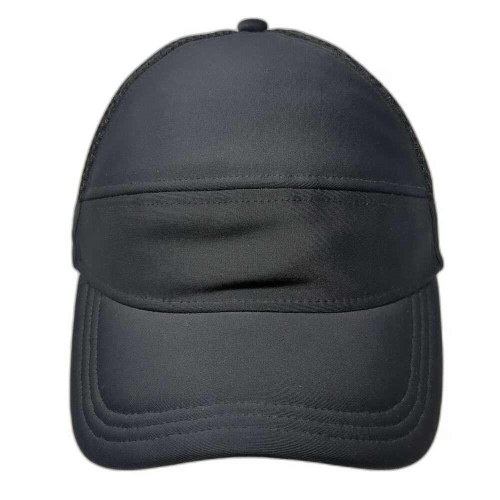 Lululemon Trucker Hat Black OSFM Snapback Mesh Back Running Athletic Training